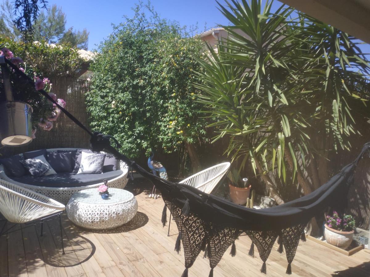 Appartement REZ DE JARDIN avec SPA entre la MER et Montpellier 10mn Lattes Extérieur photo